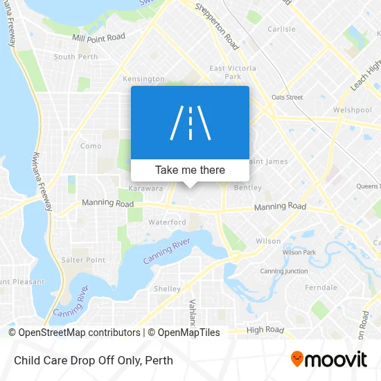 Mapa Child Care Drop Off Only