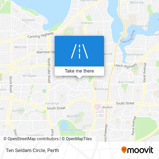 Mapa Ten Seldam Circle