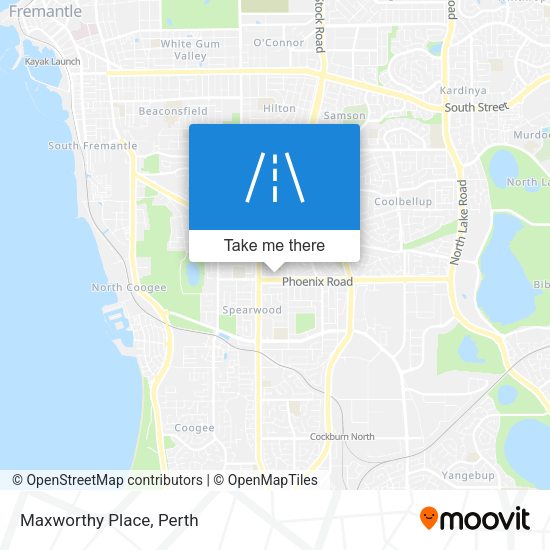 Maxworthy Place map