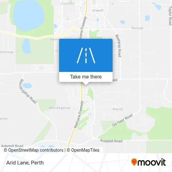 Mapa Arid Lane