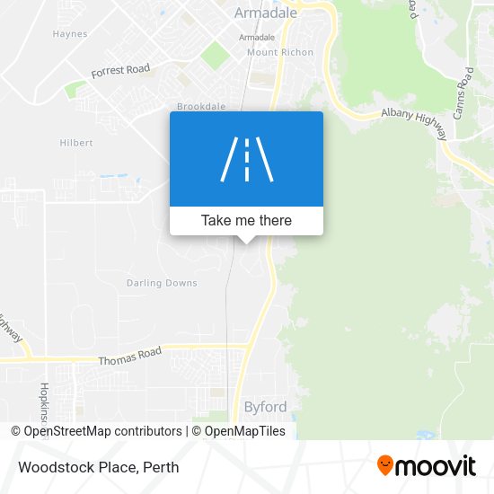 Woodstock Place map