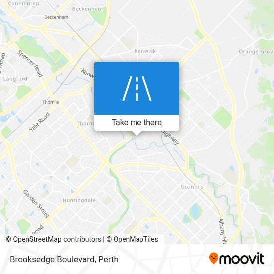 Mapa Brooksedge Boulevard