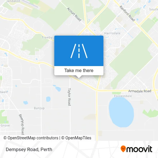 Mapa Dempsey Road
