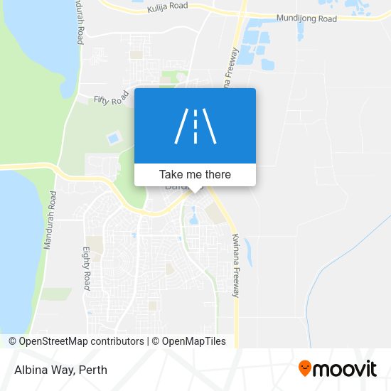 Albina Way map