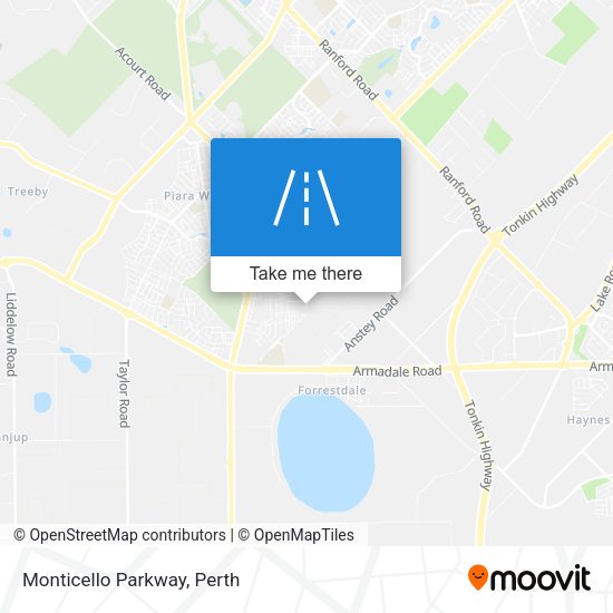 Monticello Parkway map