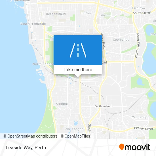 Mapa Leaside Way