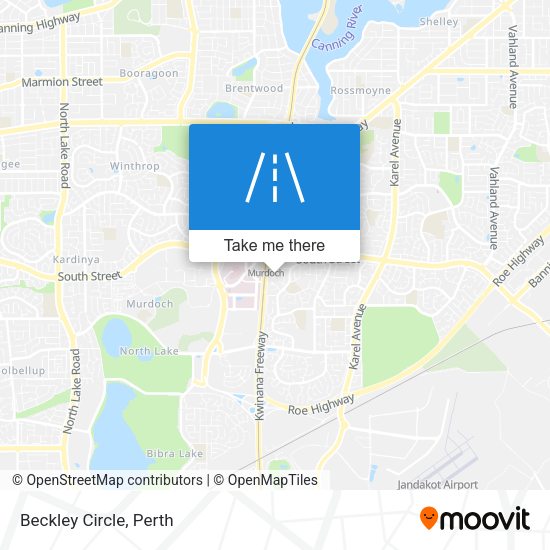 Beckley Circle map
