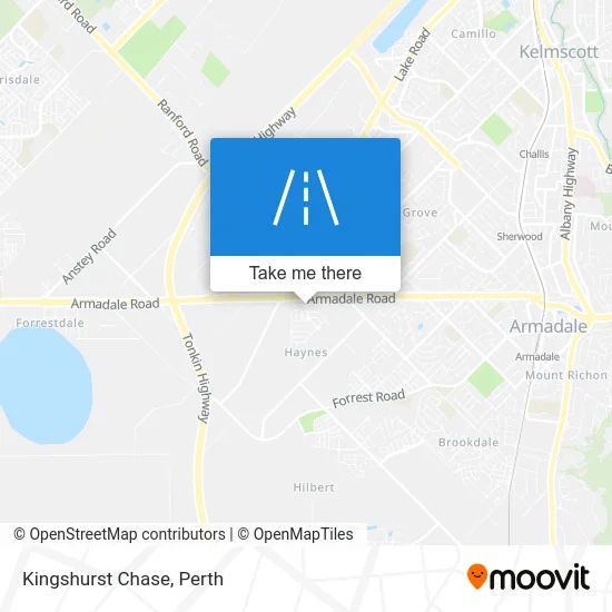 Mapa Kingshurst Chase