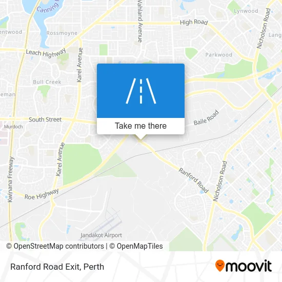 Mapa Ranford Road Exit