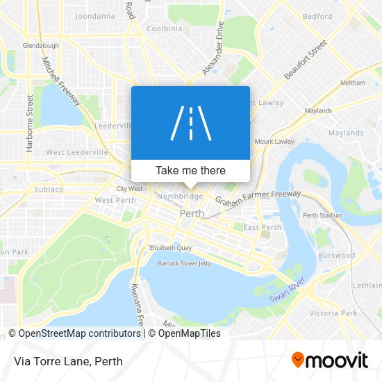 Via Torre Lane map