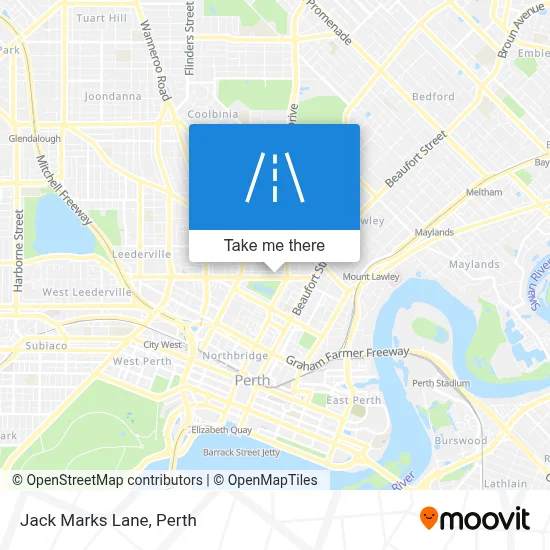 Mapa Jack Marks Lane