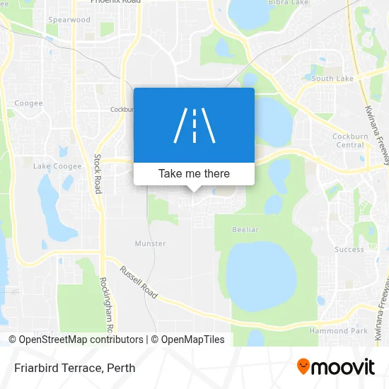 Mapa Friarbird Terrace