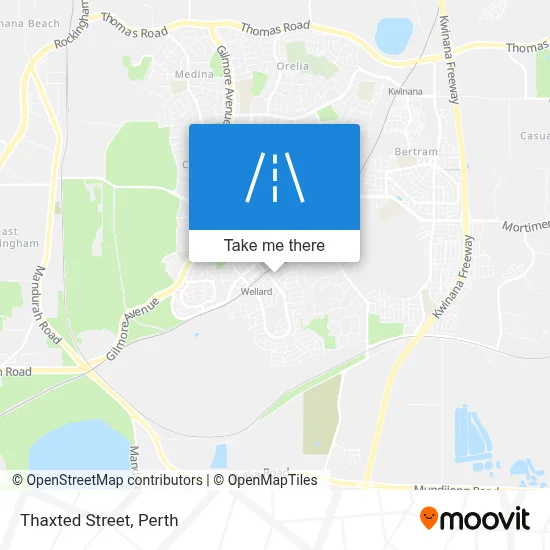 Mapa Thaxted Street