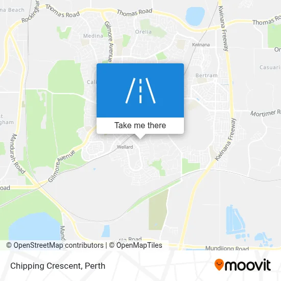 Mapa Chipping Crescent