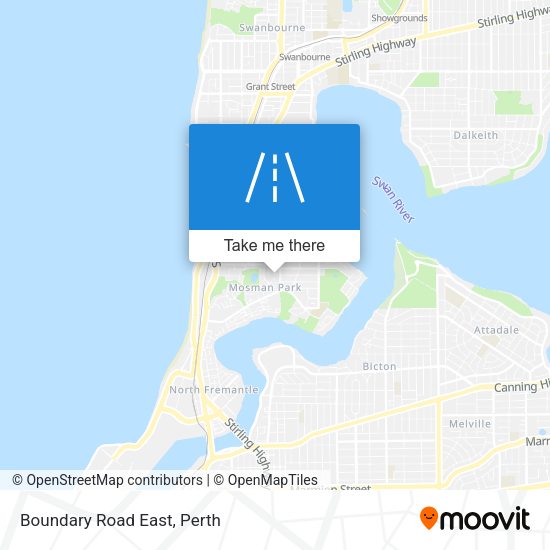 Boundary Road East map