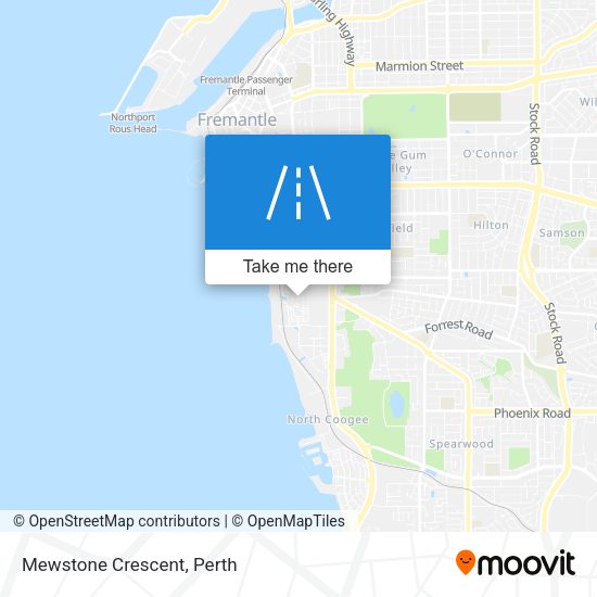 Mewstone Crescent map