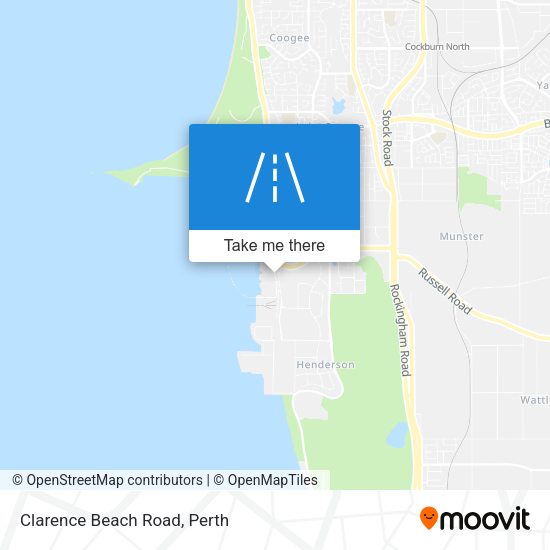 Clarence Beach Road map