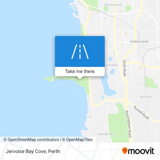 Jervoise Bay Cove map