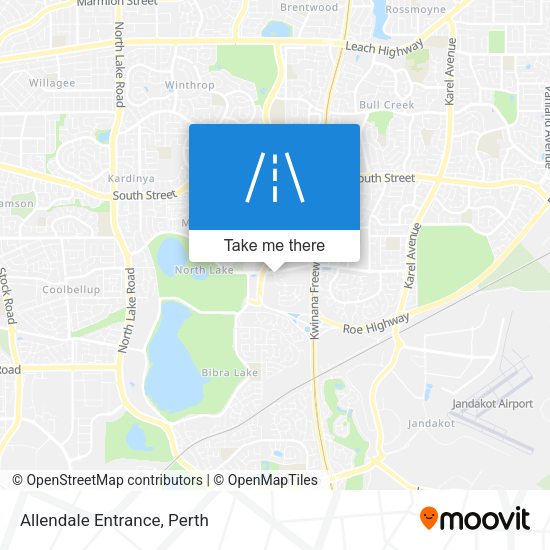 Allendale Entrance map