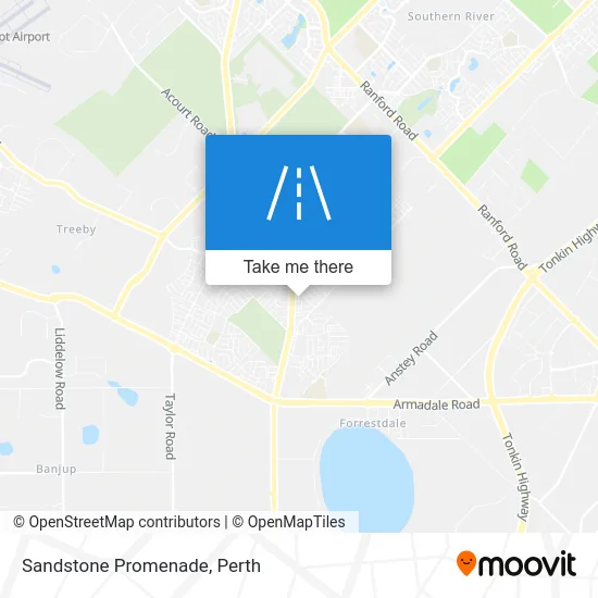 Mapa Sandstone Promenade