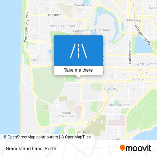 Grandstand Lane map