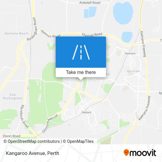 Kangaroo Avenue map