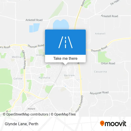 Mapa Glynde Lane