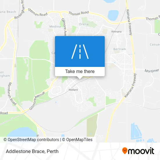 Mapa Addlestone Brace