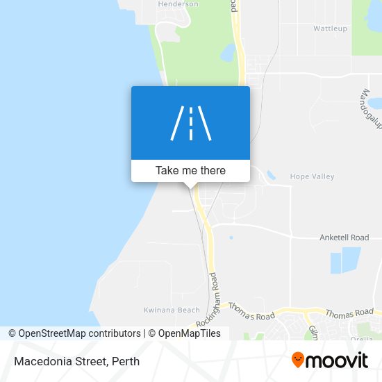 Macedonia Street map