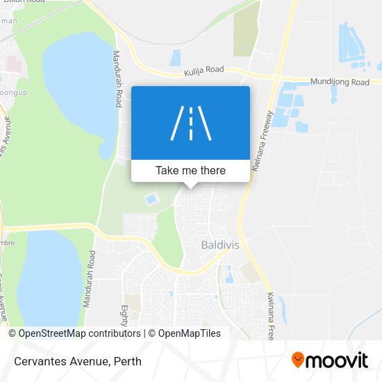 Cervantes Avenue map