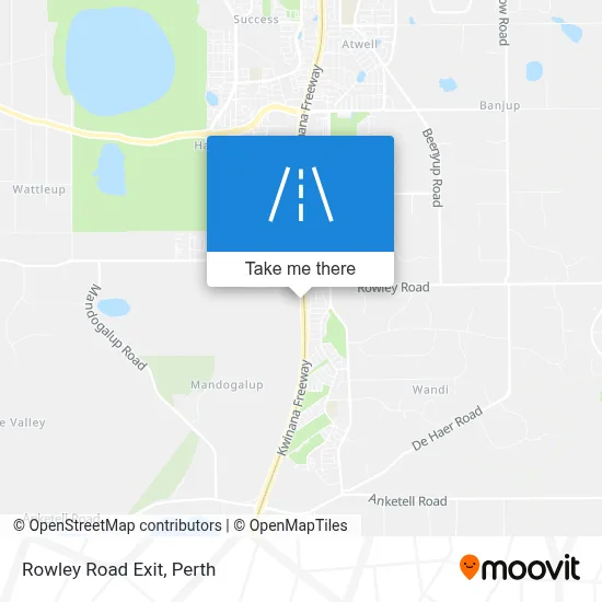 Mapa Rowley Road Exit