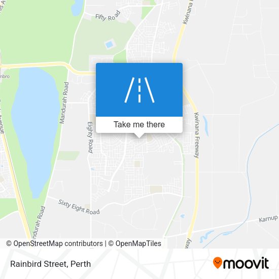 Rainbird Street map