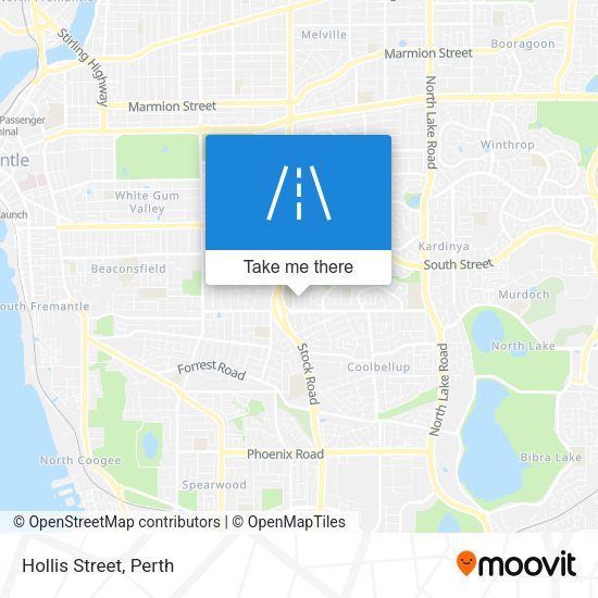 Hollis Street map