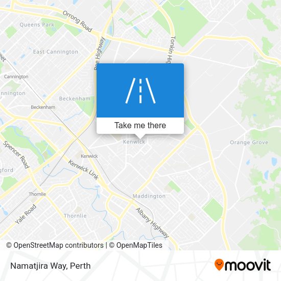Namatjira Way map