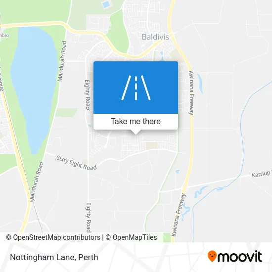 Mapa Nottingham Lane