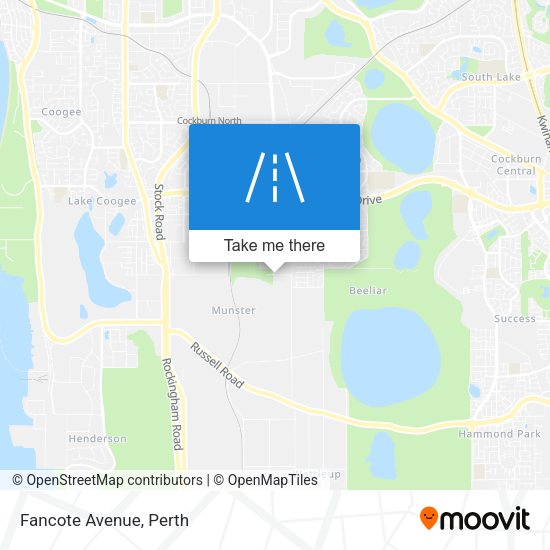 Fancote Avenue map