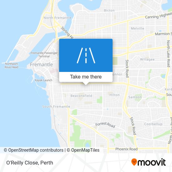 O'Reilly Close map