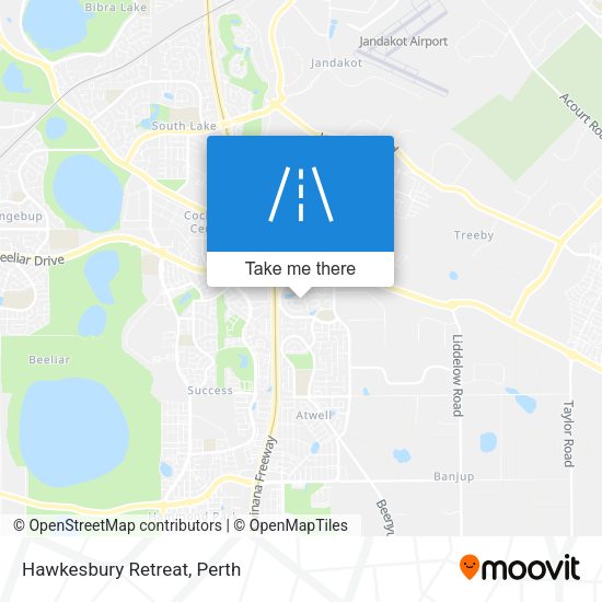 Hawkesbury Retreat map