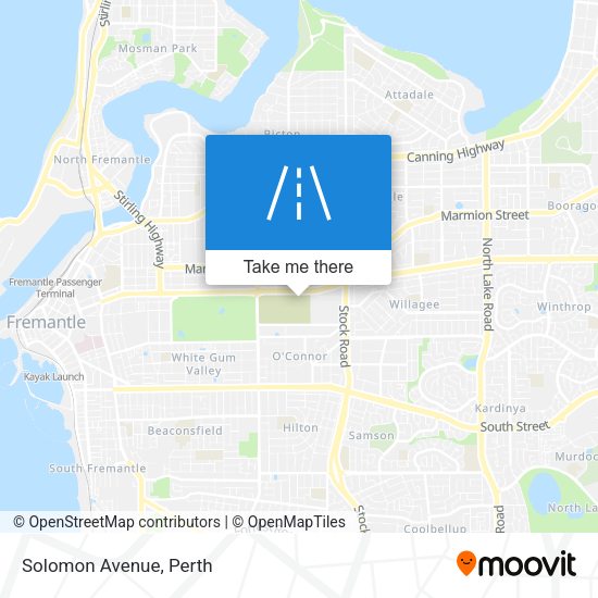 Solomon Avenue map