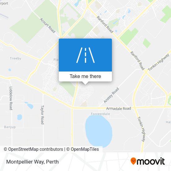Montpellier Way map