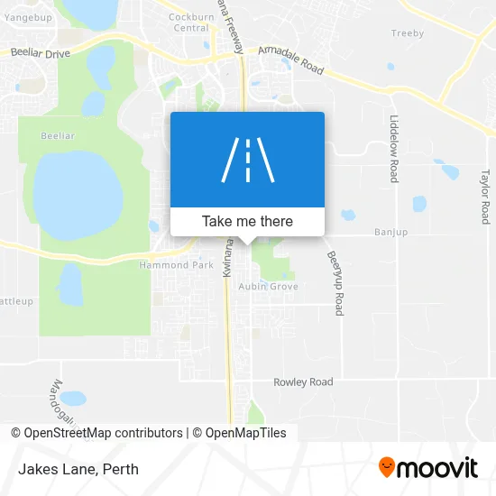 Mapa Jakes Lane