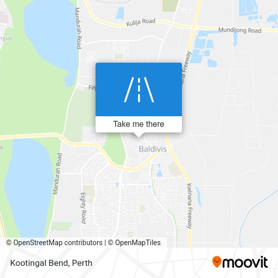 Kootingal Bend map