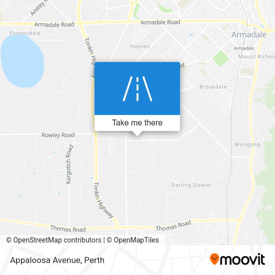 Appaloosa Avenue map