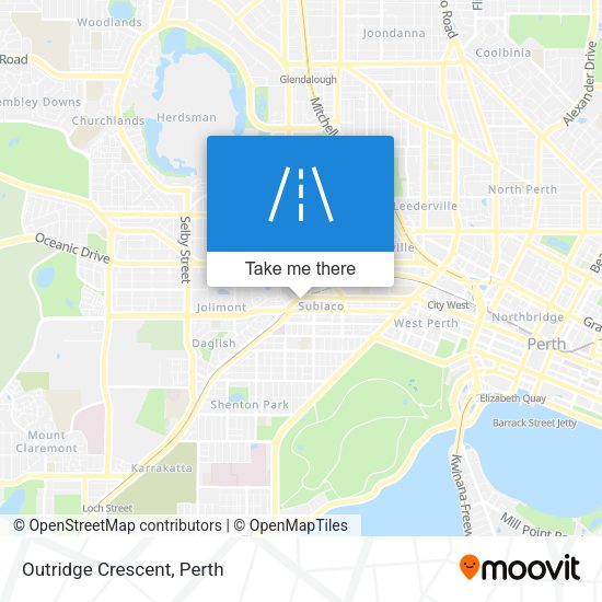 Outridge Crescent map