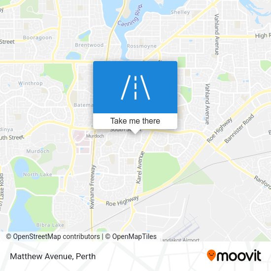 Matthew Avenue map