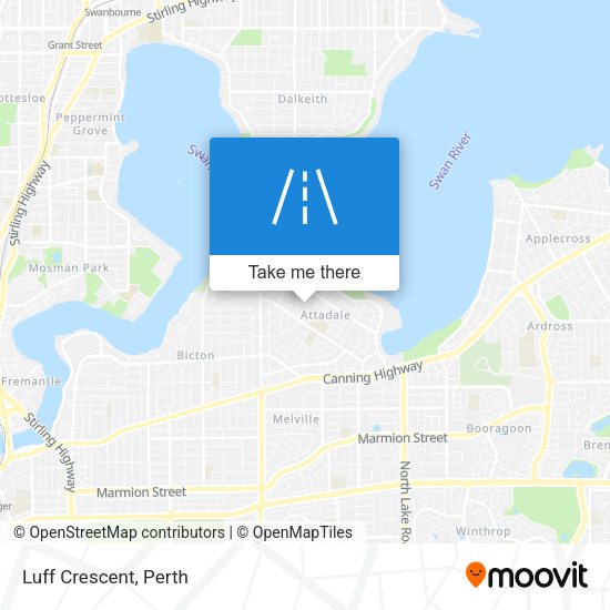 Luff Crescent map
