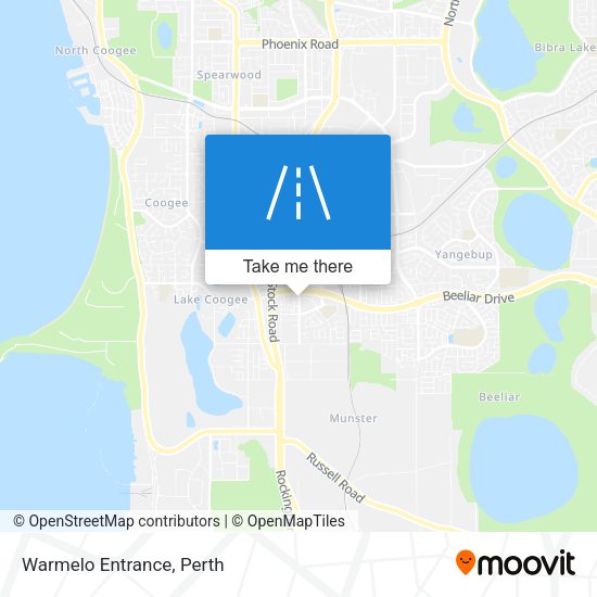 Warmelo Entrance map