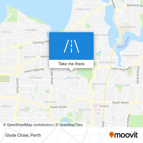 Mapa Glyde Close