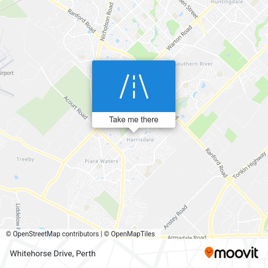 Whitehorse Drive map
