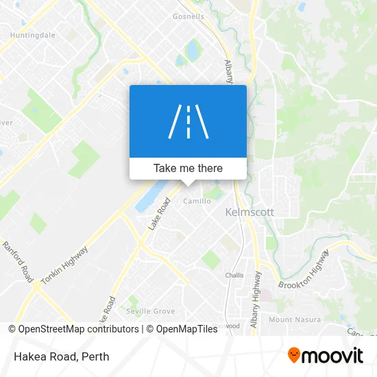 Mapa Hakea Road